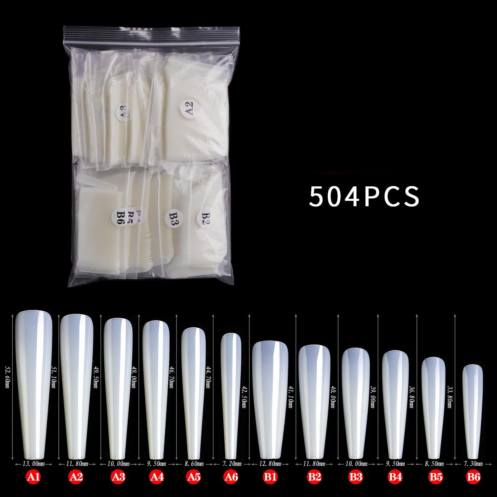 

Новый тип дизайна ногтей 4Xl балетный мешок для ногтей длинный балетный гвоздь гробик для ногтей прозрачный, натуральный накладной ноготь