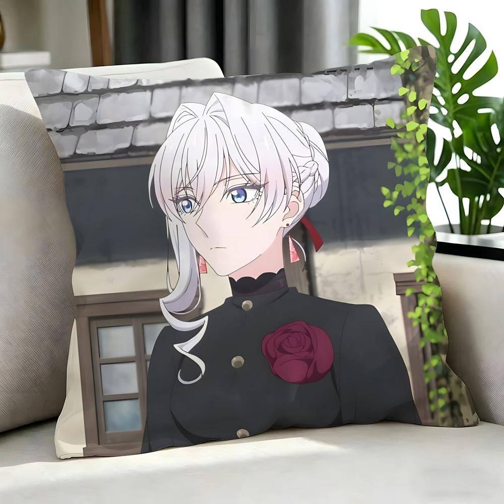 Anime May I Ask For One Final Thing Cushion Cover Cushion Cover Set 4Pcs 50X50 45X45 40X40 Pillowcase Decorative Sofa Home Decor