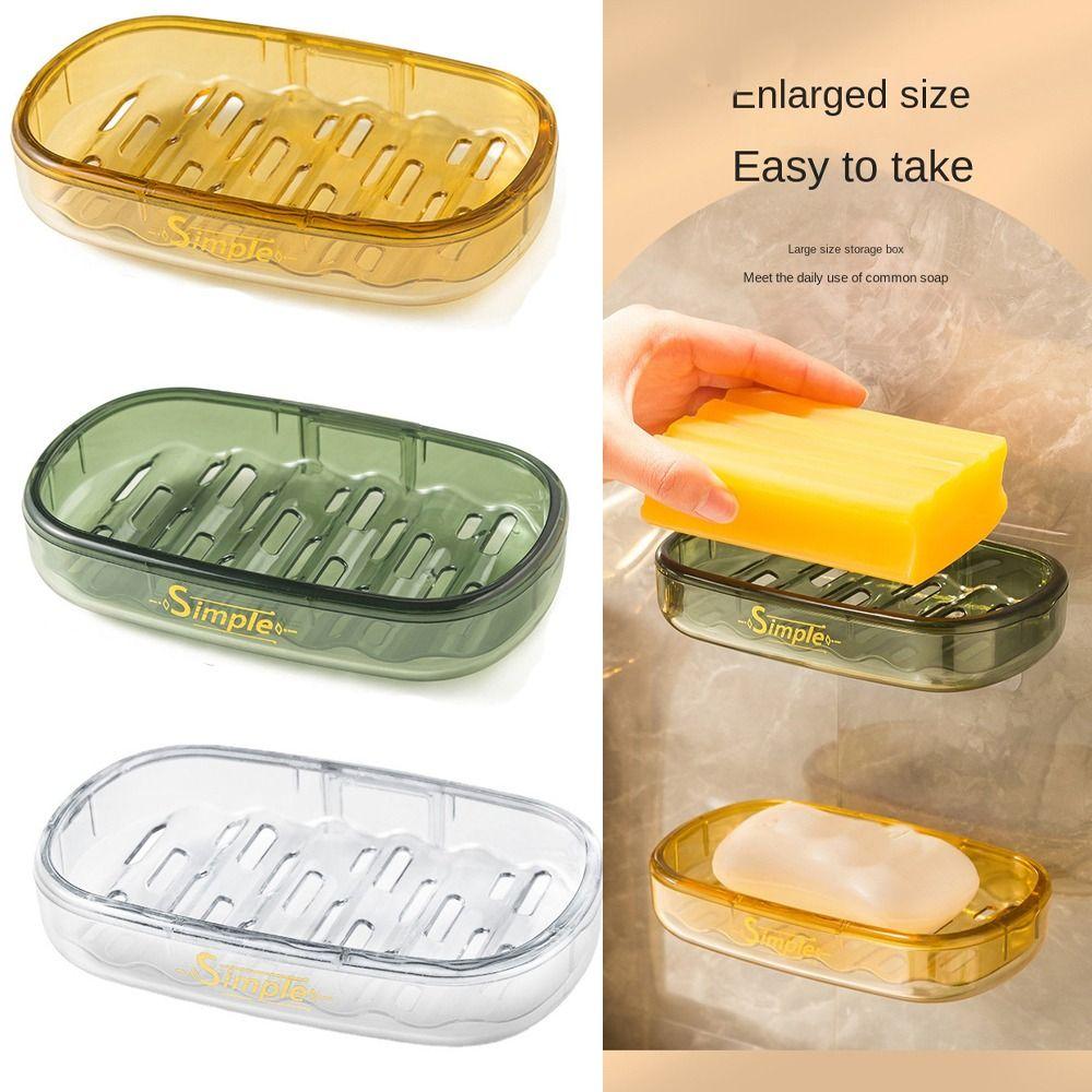 

Draining Wall Shelf Punch-Free Makeup Bracket Soap Sponge Holder Bathroom Kitchen Organizer