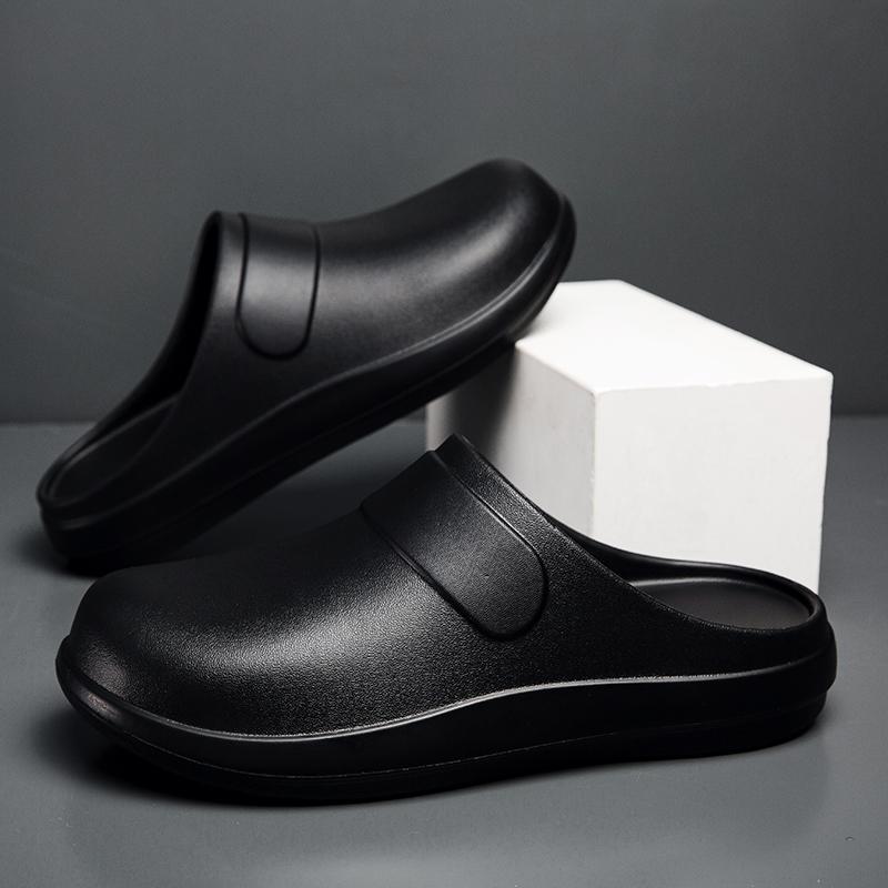 Men Waterproof Chef Shoes Non-slip and Oil-proof Kitchen Shoes Operating Room Slippers Summer Spring and Autumn Outdoor Clogs