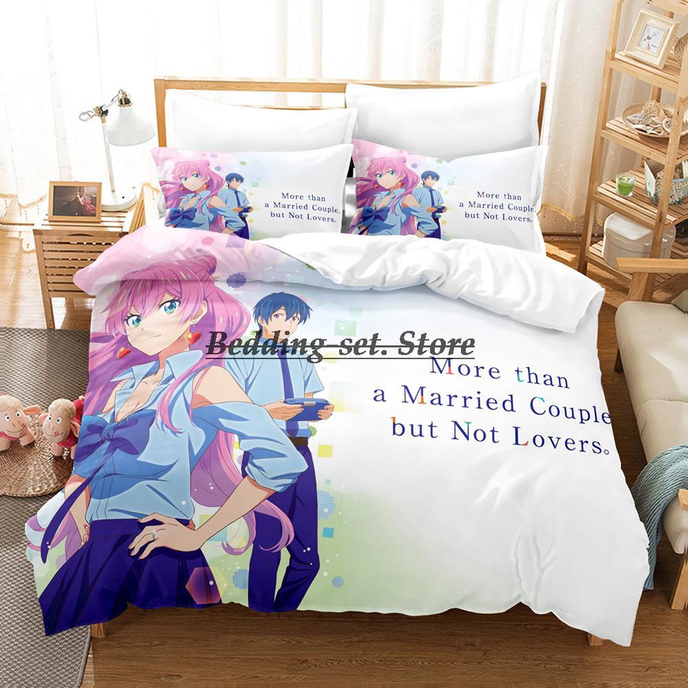 Than A Married Couple Bedding Set Single Twin Full Queen King Size Bed Set Aldult Kid Bedroom Duvetcover Set Anime Bed Sheet Set
