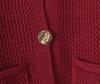 Women's Fashion Thick Knit Cardigan with Metal Buckle - Trendy European and American Style Sweater