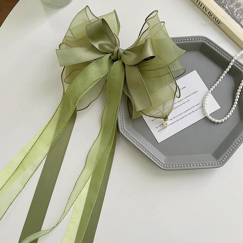 Trendy Large Barrette Hair Clip Multi-Layer Ribbon Bow Hairpins Pearls Hair Pins For Women Girls Hair Accessories Cute Gifts New