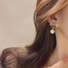 Elegant Summer Bow Pearl Earrings for Women with S925 Silver Needle