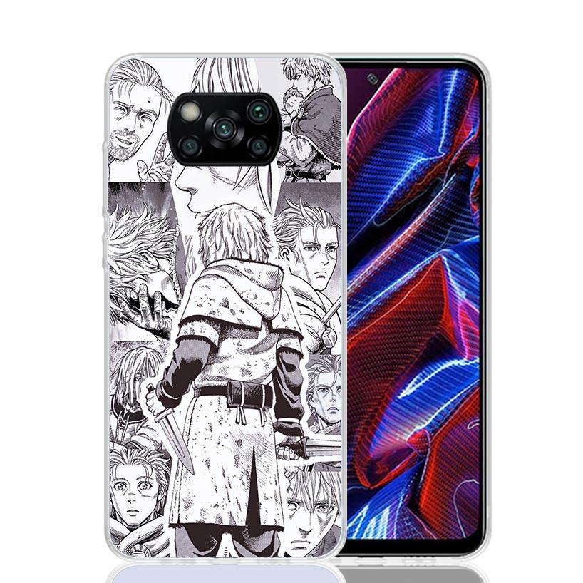 Vinland Saga Phone Case For Xiaomi Poco X7 X6 X5 Pro F7 Ultra Redmi 15C 15 13 13C 12 12C 10 10A 10C 9 9A 9C 9T Cover Poco X7 X6
