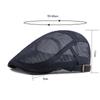 Summer Mesh Breathable Beret for Men Women Newsboy Cap Outdoor Sun Hats Flat Hat Adjustable Ivy Hat
