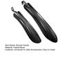 1 Pair Bicycle Fender Lightweight Universal MTB Mountain Road Bike Front Rear Mud Splash Guard Mudflap Bike Replacement Accessories