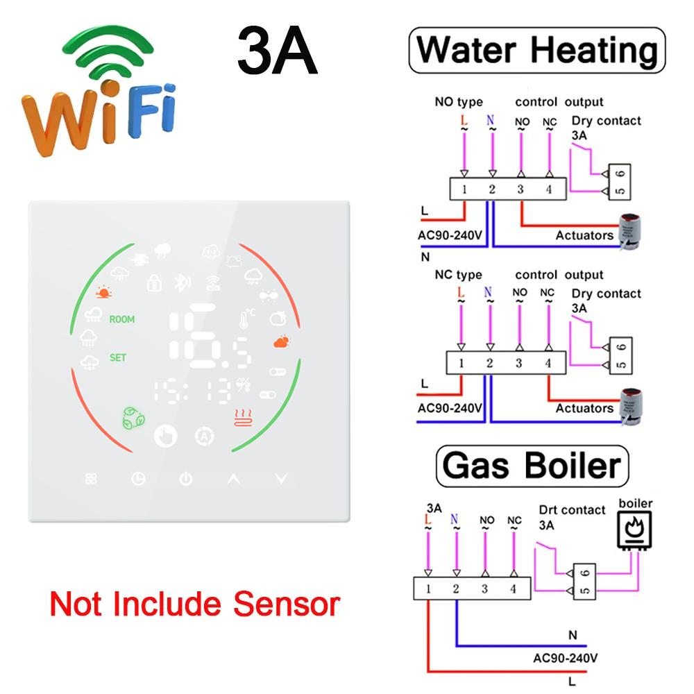 Tuya WiFi Smart Thermostat Electric Floor Heating TRV Water Gas Boiler Temperature Voice Remote Controller for Google Home Alexa