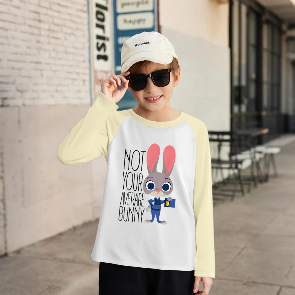 Children's Fashionable And Comfortable Round Neck Printed Loose Long-sleeved Top