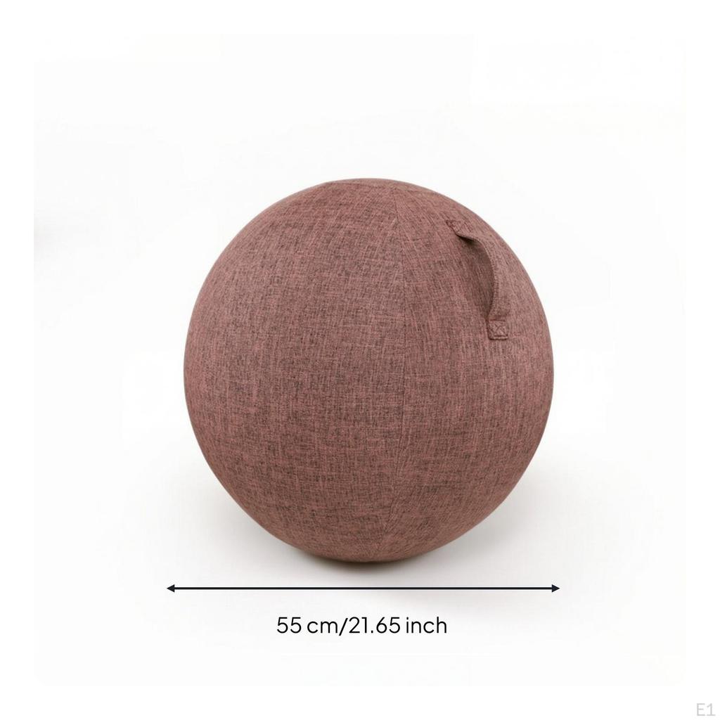 Exercise Ball Cover with Handle Woven Textured for Yogis, Pilates, Home Gym