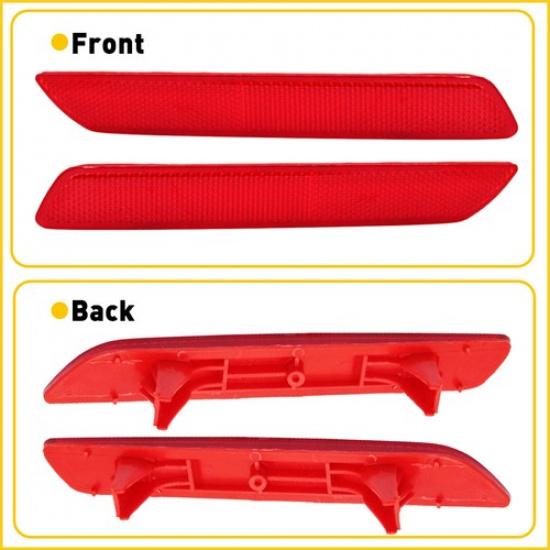 Driver+Passenger Side Rear Bumper Reflector Light Fits for 2011 2010 HONDA CR-V