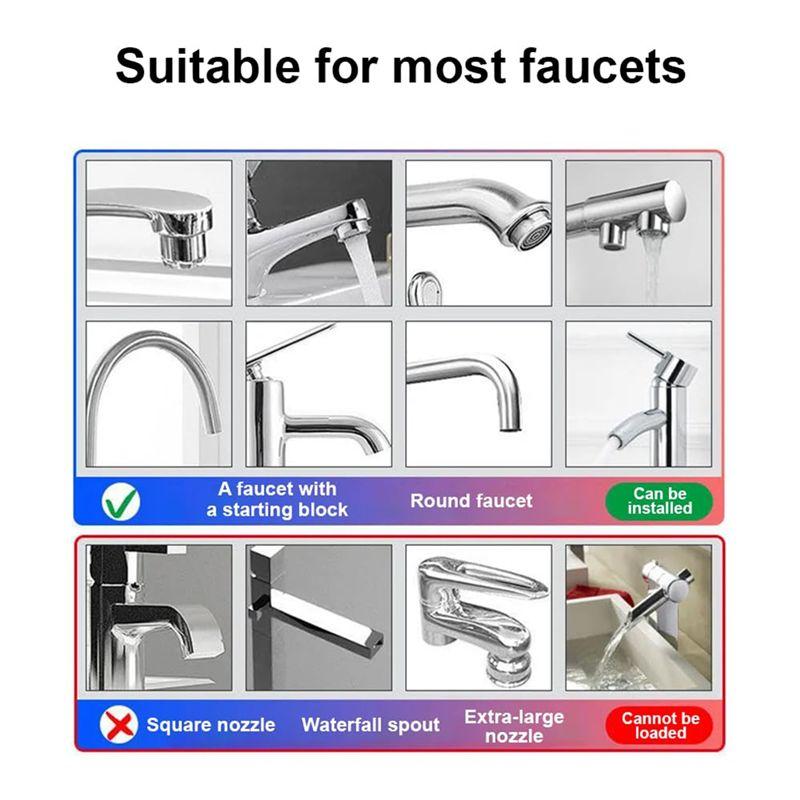 A20F-Hot Water Heater Faucet Large Screen Dynamic Digital Display For Bathroom Kitchen Hot Water Heater Eu Plug