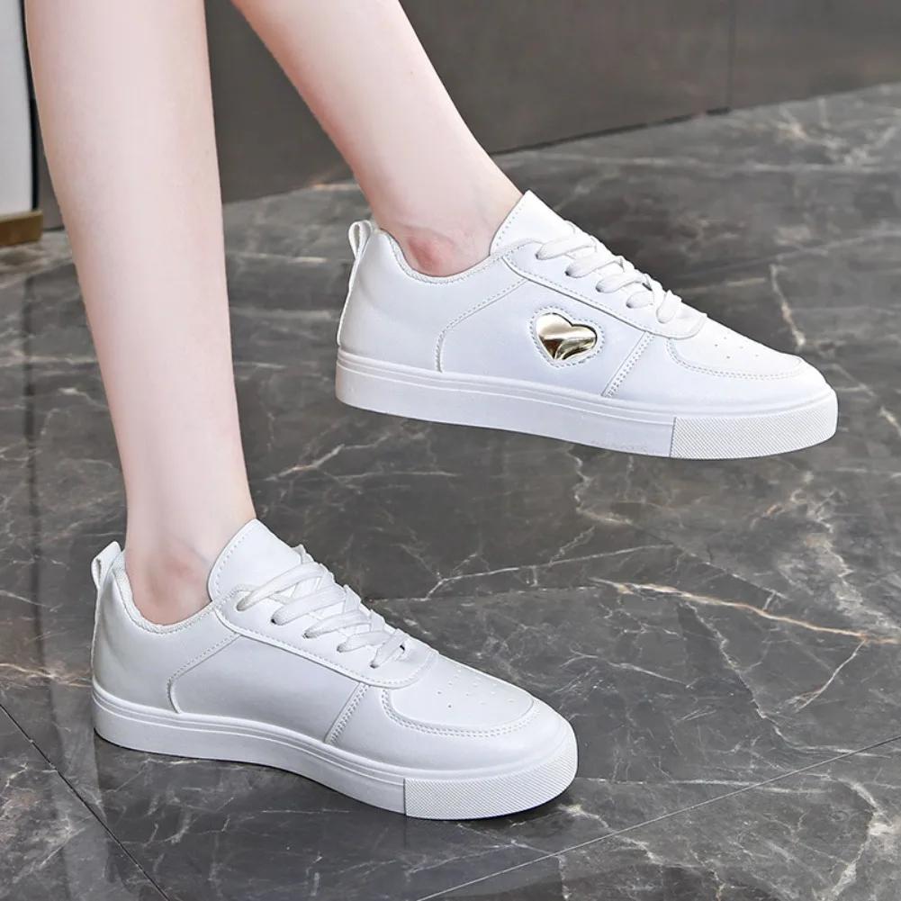 Frühlings- und Herbst Damenmode Sneaker Schnürschuhe Atmungsaktive Freizeitschuhe Lässige Komfort-Sneaker De Mujer