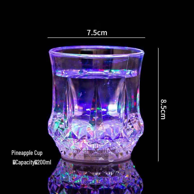 Bicchiere d'Acqua LED Laccato Sette Colori: Si illumina quando riempito