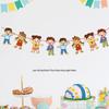 Children's Day Classroom Decorations: Cartoon Flag Banners for Kindergarten Activities