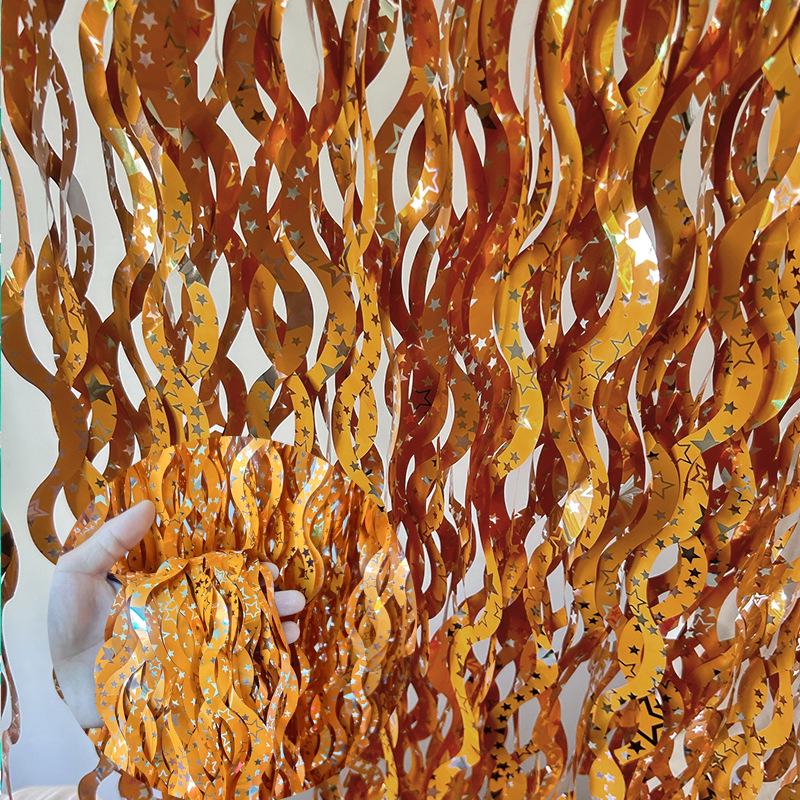 New Ceramic Scimitar S-Shaped Party Tinsel Garland Curtain