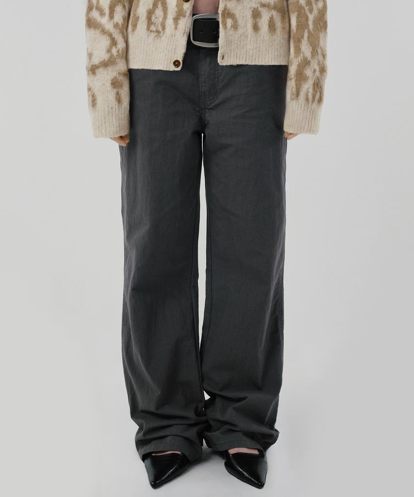 Seuweideu Semi Wide Pants [Charcoal Gray]