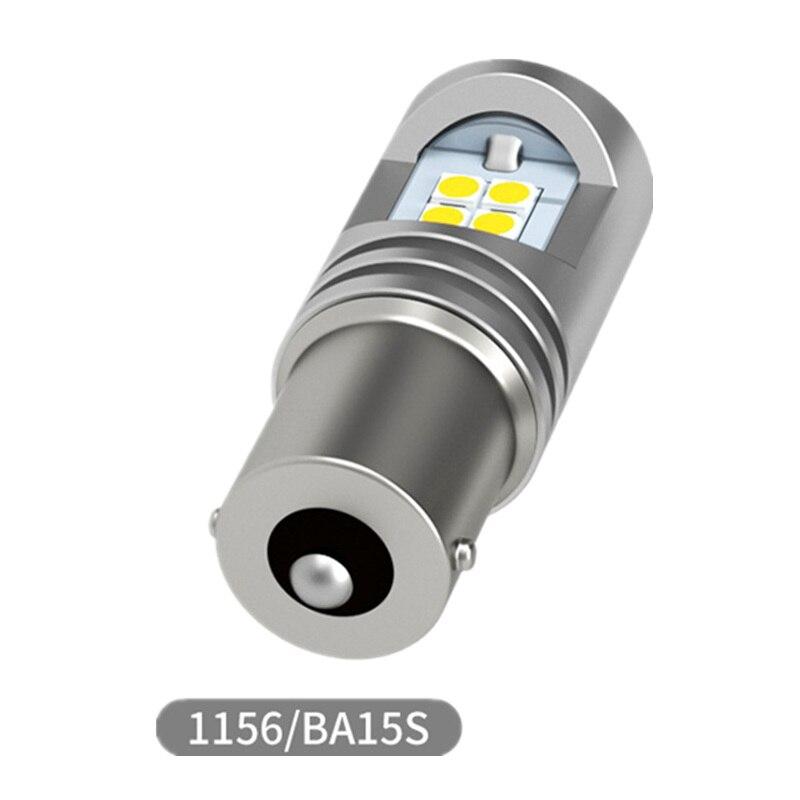 Skirtas Hyundai Solaris 2014 2015 2016 2017 2018 2019 2vnt/part P21W Ba15s Canbus Be klaidų baltas LED DRL dienos žibintas