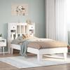 Vidaxl Bed Frame Without Mattress, White, 75X190 Cm, Solid Pine Wood