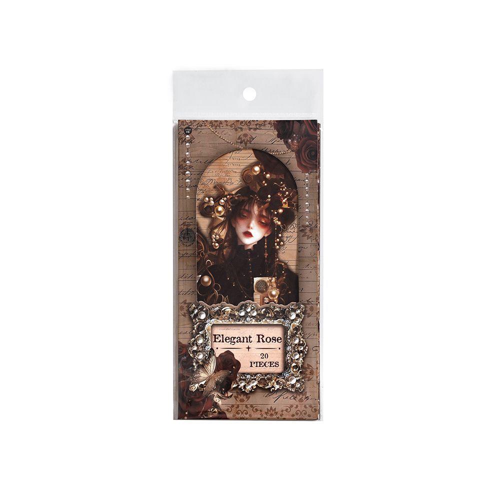 20 Pcs Vintage Gothic Character Base Collage and Paper Material Paper European Ledger Decoration Scrapbooking Material