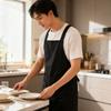 Comfortable Crossed Back Apron with Waterproof Protections for Cooking Wear Chefs and Home Kitchens Barbecue Use Apron