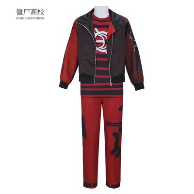 Κοστούμι Victor Zombiees Nova Cosplay Μακρυμάνικο Μπουφάν+t-shirt+Παντελόνι Κουστούμι Μεταμφίεσης Πάρτι Halloween Roleplay Κοστούμια Καρναβαλιού