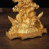 10x20.5cm Chinese Classical Alloy Dragon Seat Collimator Pendant Folk Art  Buddhism  Home Decoration Accessories