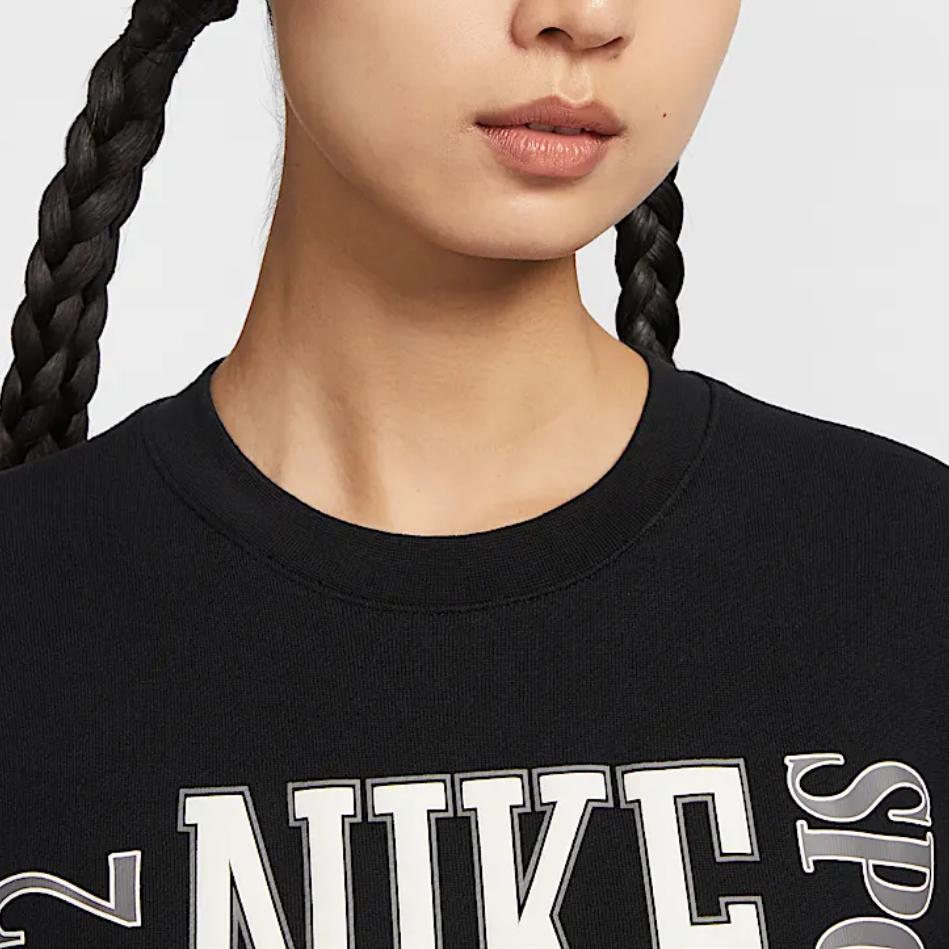 New Nike Sportswear Women's Oversized Crew Neck French Terry Sweatshirt HF9492-010