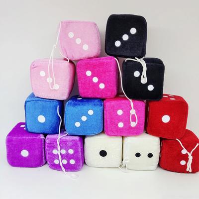 Paired Auto Rearview Mirror Pendant Interior Ornaments for Car Decoration New Year Dice Model for Birthday Presents