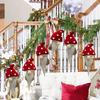 1/4/6PC Polyester Christmas Tree Hanging Pendants Cute Long Beard Doll Pendants Home Red Party Tree Hanging Christmas