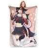 Ookami Mio Super Soft Plush Throw Blanket for Bedroom Sofa Bed Cover Cozy Flannel Bedspread for Boys and Girls