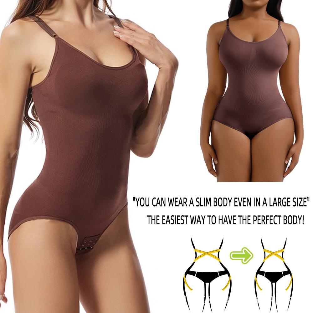 Plus-size Waist-cinching, Tummy-flattening, Butt-lifting Body-Sculpting Jumpsuit for Women: Tummy-Tucking, Lifting, and Slimming Shaping Underwear