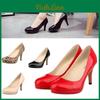 Pumps Lack Neu 9cm Damen Hohe Absätze Mode Runde Spitze Büro Dame Plateauabsatz Schwarz Arbeit Rot Hochzeitschuhe