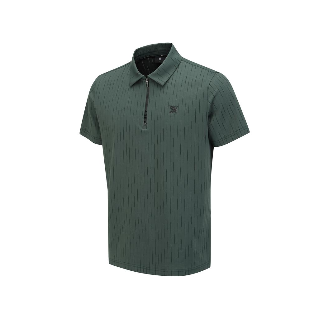 ANEW GOLF Men Solid Half Zip T-Shirt_Dn