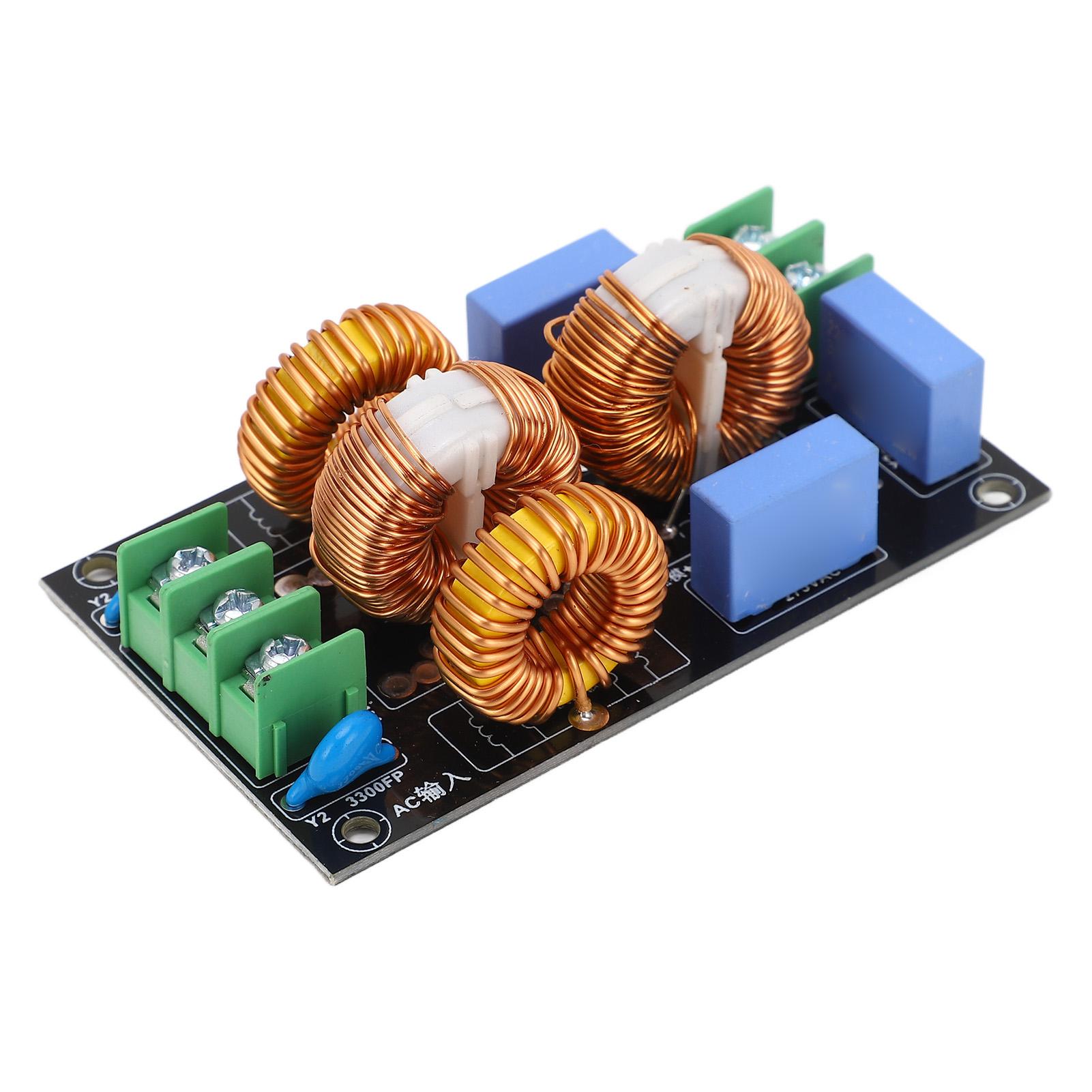 

Модуль мережевого EMI-фільтра 4A 3-ступінчастий високочастотний фільтр для аудіопідсилювачів AC110V250В