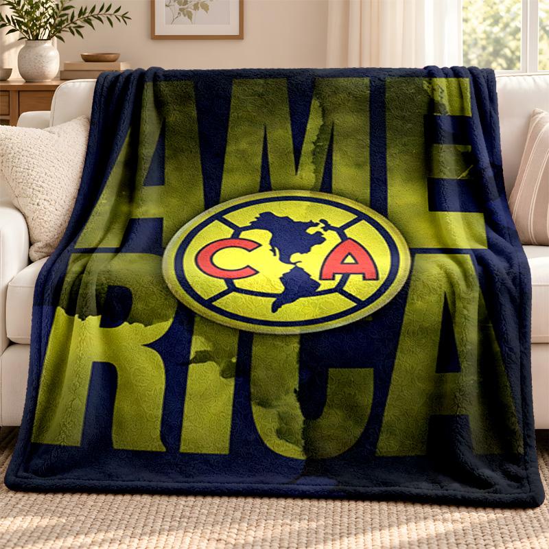 Club America blanket Flannel Blanket Soft Cozy Plush Throw for Sofa Bed Lightweight Home Decoration Outdoor camping