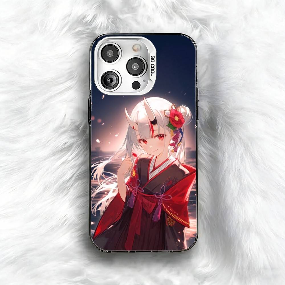 Virtual Nakiri Ayame Holo Phone Case For iPhone 16 17 15 14 12 13 Pro Max Black Color Shockproof Cover