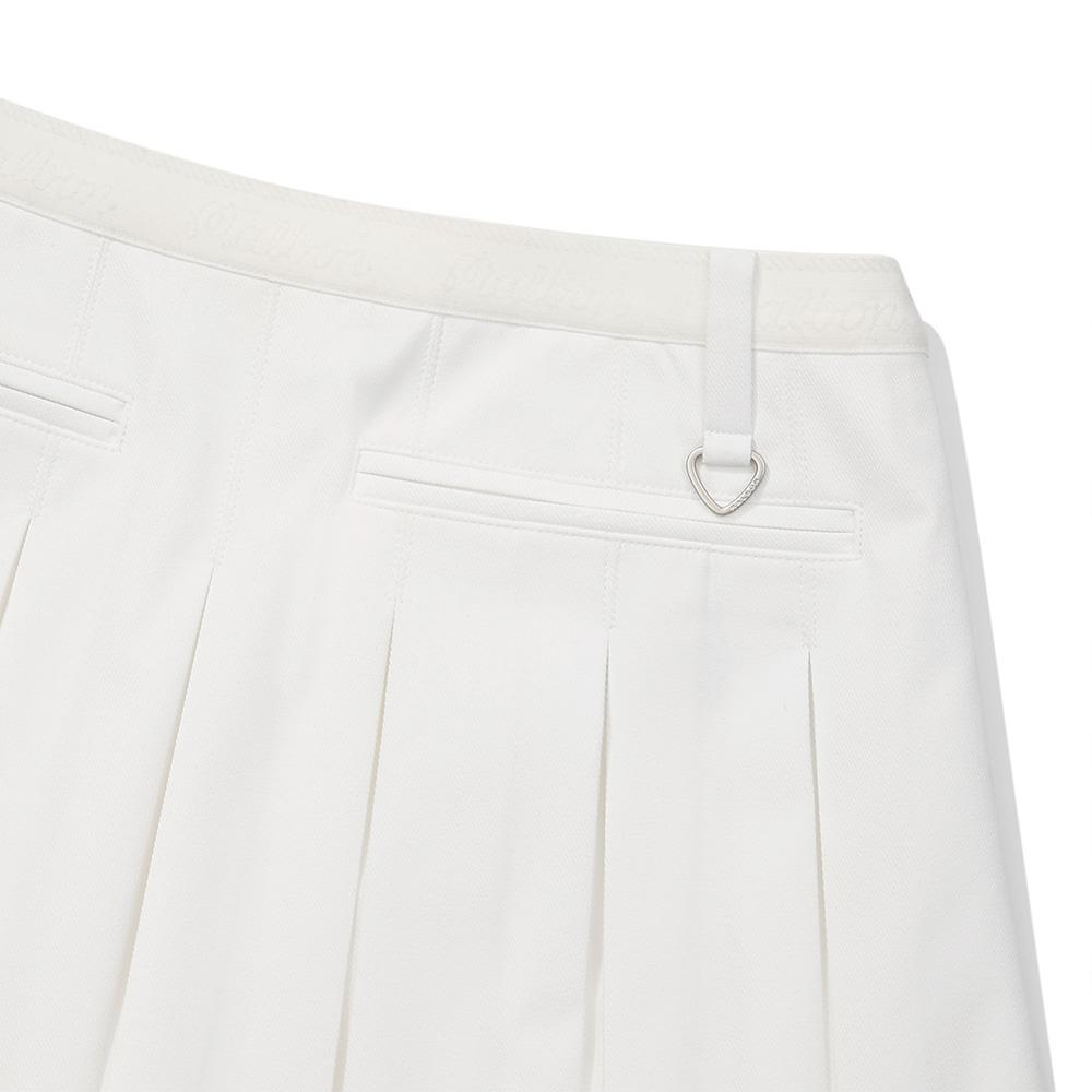 MALBON GOLF Double Pleated Skirt White (Woman)