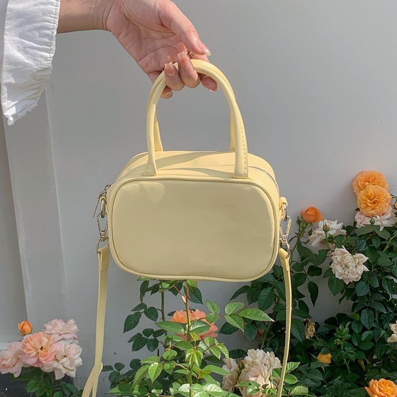 Korean Women's Bag  Versatile Hand-held Small Square Bag  Cute Small Bag  Casual One-shoulder Cross-slide Bag