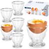 Glass Egg Plate 6pc.