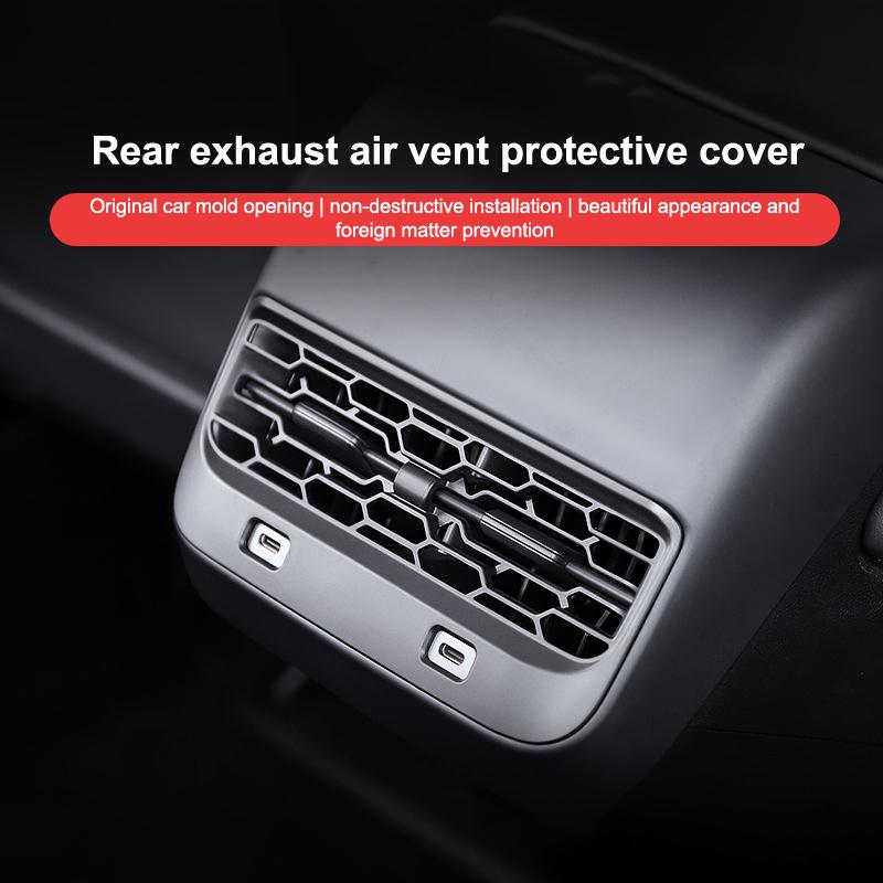 Rear Air Vent Cover For Model 3 Y Juniper Highland Back Seat Accessories Conditioner Outlet Filter Grille Protector