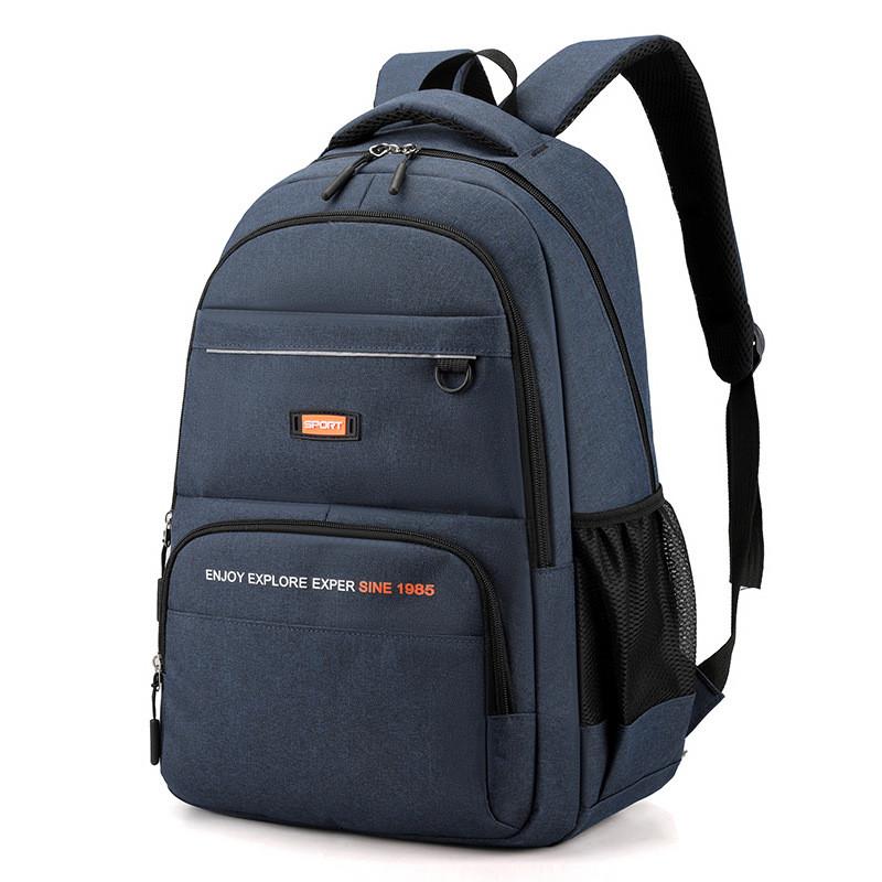 Casual Letter Unisex Backpack With Breathable Design For Travel And School Use