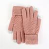 Winter Touch Screen Gloves Women Men Warm Thick Stretch Knit Full Finger Mittens