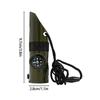 7-in-1 Outdoor Survival Whistle Multifunction 7-in-1 Emergency Whistle  Sporting Goods