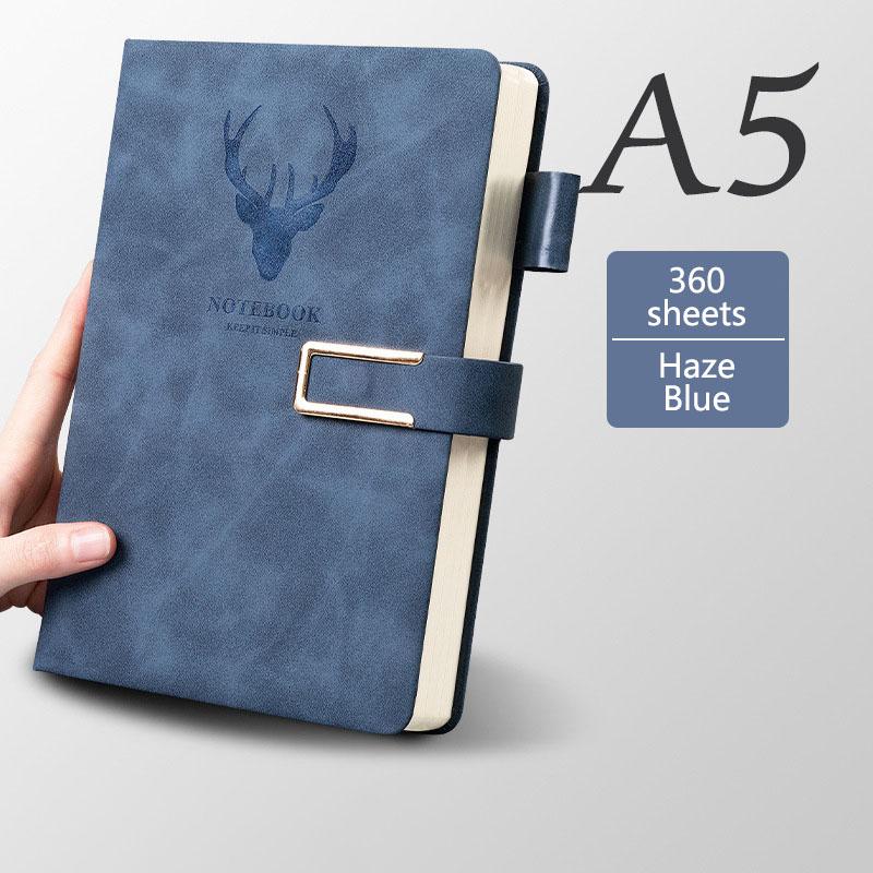 A5 Leather Notebook Diary Custom Logo Business Journal Writing Genuine Leather Handmade