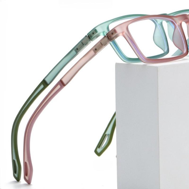 Anti Blue Light Glasses for Men Women Sports Style Square Frame Lightweight Eyeglasses for Computer Gaming Eye Strain