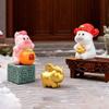 2026  Year Figurines Miniatures Cartoon Lucky Horse Micro Landscape Car Ornaments Home Desk Decorations Room Decor Gift