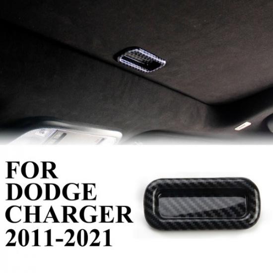 Carbon Fiber style interior Roof Sun roof Handle Cover Trim for Dodge Charger