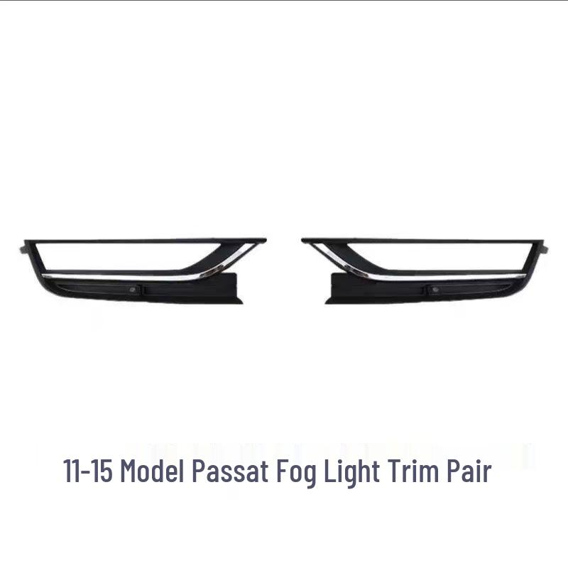 New Passat 2011-2018 Fog Light Grille with Bright Strip Cover