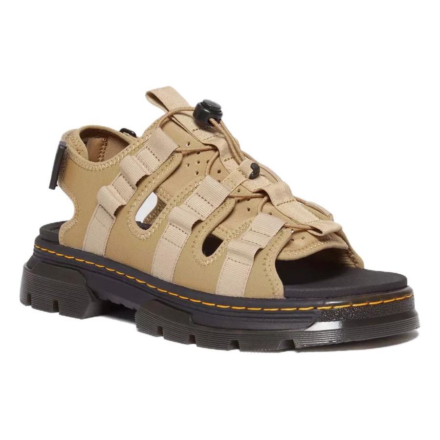 Dr. Martens Fabric Fashion Versatile Beach Sandals Unisex Sandals Khaki 31741439